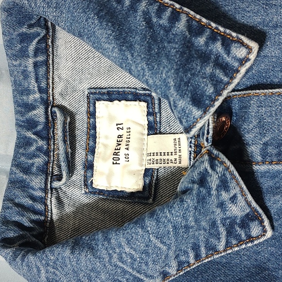 Forever 21 Custom Patch Jean Jacket - Picture 3 of 5